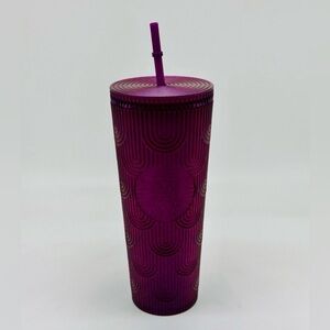 Starbucks 2024 Spring Purple Pearl Shell Mermaid Tumbler 24 oz Venti/ straw
